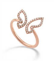 Ringe Golay Dame Mariposa in Rosègold Diamante 0.39 Ct AFFA002DI - AFFA002DI